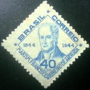 Selo postal de 1945 Martim F. R. Andrade