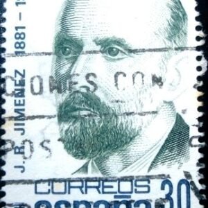 Selo postal da Espanha de 1982 Juan Ramón Jiménez