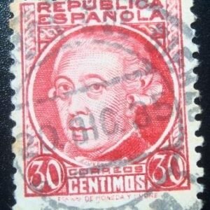 Selo postal da Espanha de 1935 1935- Gaspar Melchor de Jovellanos U