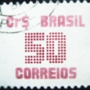 Selo postal do Brasil de 1985 Cifra Cr$ 50 - 633 U
