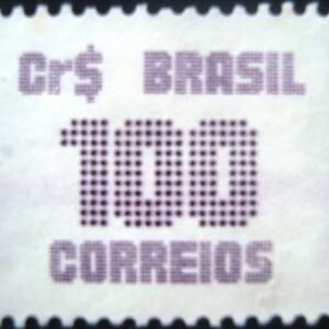 Selo postal do Brasil de 1985 Cifra Cr$ 100 - 634 N
