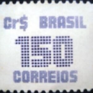 Selo postal do Brasil de 1985 Tipo Cifra Cr$ 150 N