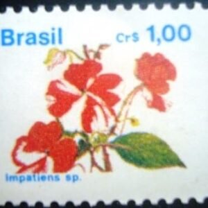 Selo postal do Brasil de 1990 Maria-sem-vergonha