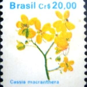 Selo postal regular emitido no Brasil em 1990 - 680 N