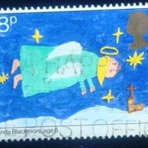 Selo postal do Reino Unido de 1981 Flying Angel U