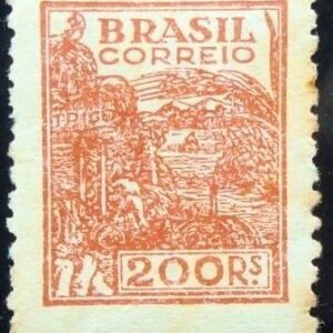 Selo postal do Brasil de 1942 Trigo
