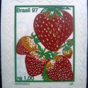 Selo postal regular emitido no Brasil em 1997 743 M
