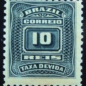 Selo postal do Brasil de 1906 Cifra ABN 10