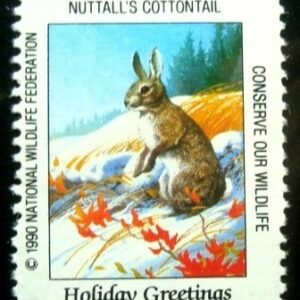 Selo cinderela de 1990 Nuttall's Cottontail