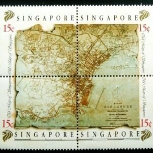 Série postal de Singapura de 1989 Maps of Singapore