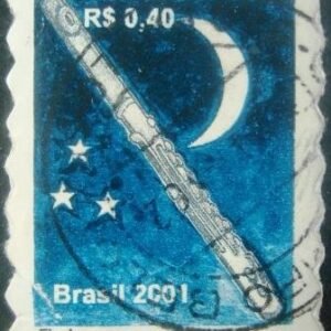 Selo postal Regular emitido no Brasil em 2001 - 807 U