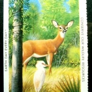 Selo National Wildlife Federation de 1990 Key Deer