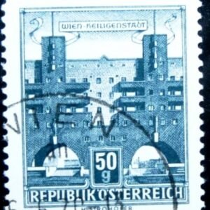 Selo postal da Áustria de 1959 Karl-Marx-Hof