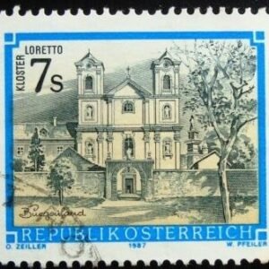 Selo postal da Áustria de 1987 Loretto Monastery
