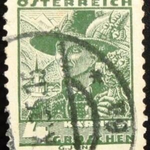 Selo postal da Áustria de 1934 Wedding inviter