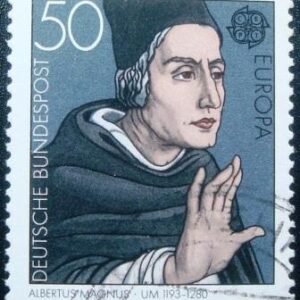 Selo postal da Alemanha de 1980 Albertus Magnus