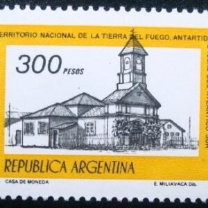 Selo postal da Argentina de 1978 Chapel of Rio Grande Museum