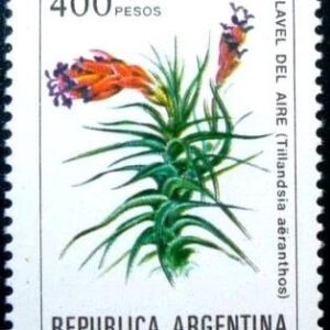 Selo postal da Argentina de 1982 Tillandsia N