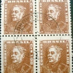 Quadra de selos postais do Brasil de 1961 Duque de Caxias