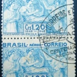 Par de selos postais AÉREOS de 1948 - A - 67 MCC