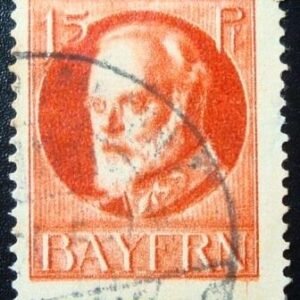 Selo postal da Alemanha Bavária 1920 King Ludwig III AC