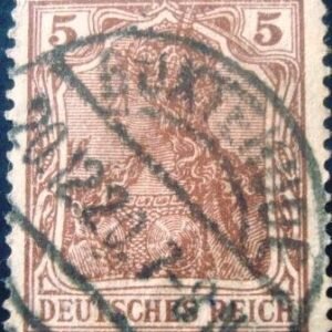 Selo postal da Alemanha de 1920 - 140 U