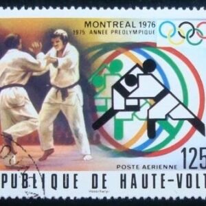 Selo postal do Alvo Volta de 1976 Olympics Montreal