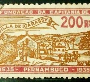 Selo postal comemorativo do Brasil de 1935 C 86 U
