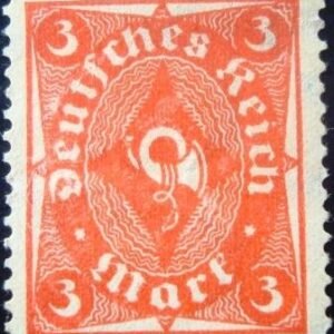 Selo postal da Alemanha Reich de 1922 Posthorn