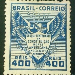 Selo postal comemorativo do Brasil de 1937 - C 126 N
