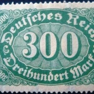 Selos postal da Alemanha de 1923 - Mark Numeral 300