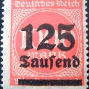 Selo postal da Alemanha de 1923 - 291 M