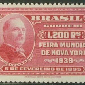 Selo postal do Brasil de 1939 Feira Nova York 1200