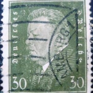 Selo postal da Alemanha Reich de 1928 Friedrich Ebert 30