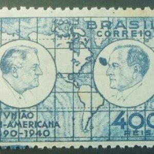 Selo postal comemorativo do Brasil de 1940 - C 150 M