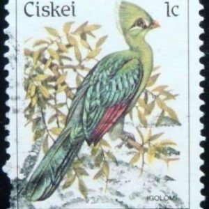 Selo postal do Ciskei de 1987 Knysna Turaco
