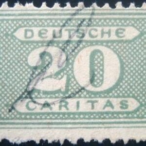 Selo postal da Alemanha de 1917 - Caritas 20
