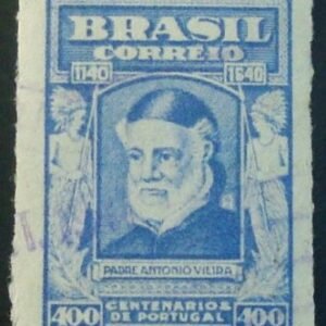 Selo postal do Brasil de 1941 Padre Antonio Vieira P U