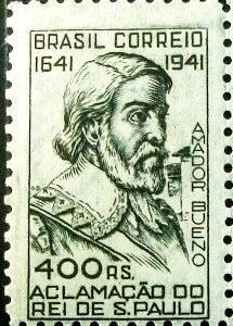 Selo postal comemorativo do Brasil de 1941 - C 169 N