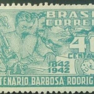 Selo postal de 1943 J. Barbosa Rodrigues - C 187 N