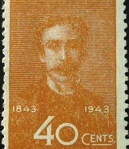 Selo postal do Brasil de 1943 Pedro Américo M