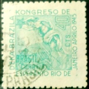 Selo postal de 1945 Esperanto - C 196 U