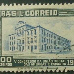 Selo postal Comemorativo do Brasil de 1946 - C 218 U