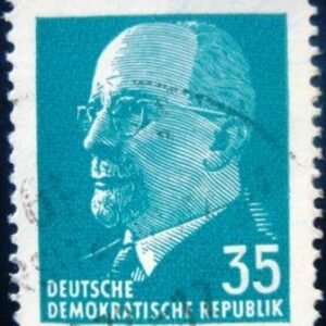 Selo postal da Alemanha de 1971 Walter Ernst Paul Ulbricht
