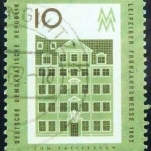 Selo postal da Alemanha Oriental de 1962 Zum Kaffeebaum