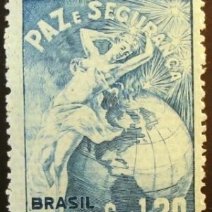 Selo postal comemorativo do Brasil de 1947 - C 229 U