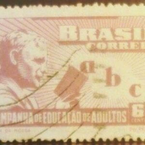 Selo postal comemorativo do Brasil de 1949 - C 242 U