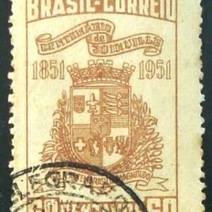 Selo postal de 1951 Cidade de Joinville / SC - C 261 N1D