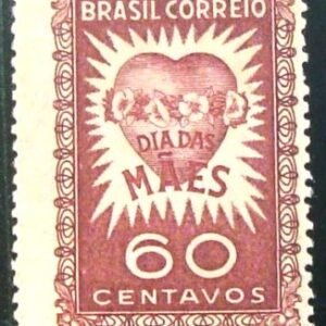 Selo postal de 1951 Dia das Mães - C 264 N