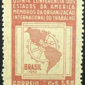 Selo postal comemorativo do Brasil de 1952 - C 276 M